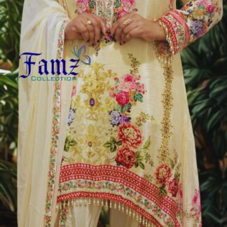 Tail Cut Tulip 3 pc Set (Crepe) - Cream